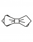 Anthracite LINEN BOW TIE