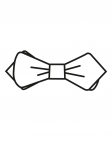 Taupe LINEN BOW TIE