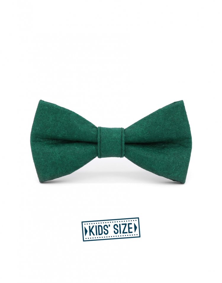 FOREST GREEN KID PINATEX BOW TIE