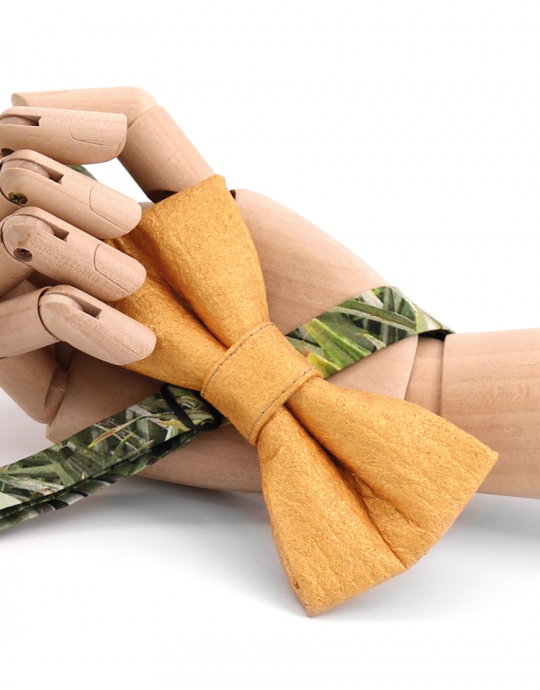 MINERAL YELLOW PINATEX BOW TIE