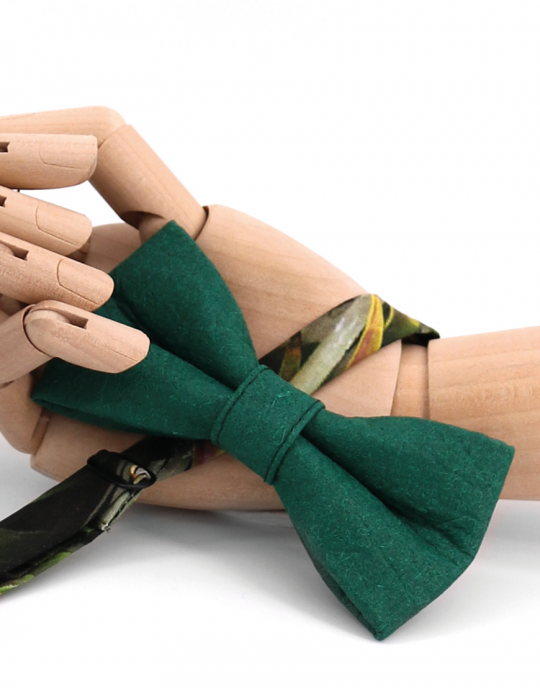 FOREST GREEN PINATEX NOEUD PAPILLON