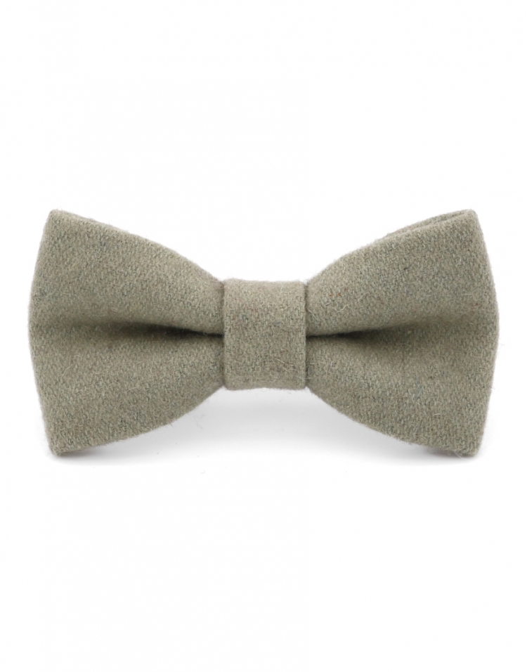 CLOUDY SAGE - WOOL BOW TIE