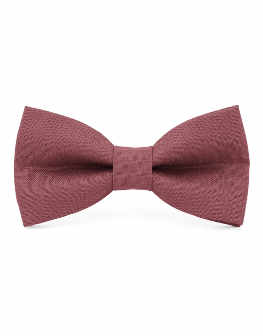BLOSSOM - 100% LINEN - BOW TIE - ROSEWOOD