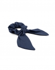 POUND - SCRUNCHIE MET SJAAL - STAAL BLAUW - LINNEN