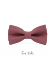 BLOSSOM - 100% LINEN - KID BOW TIE - ROSEWOOD