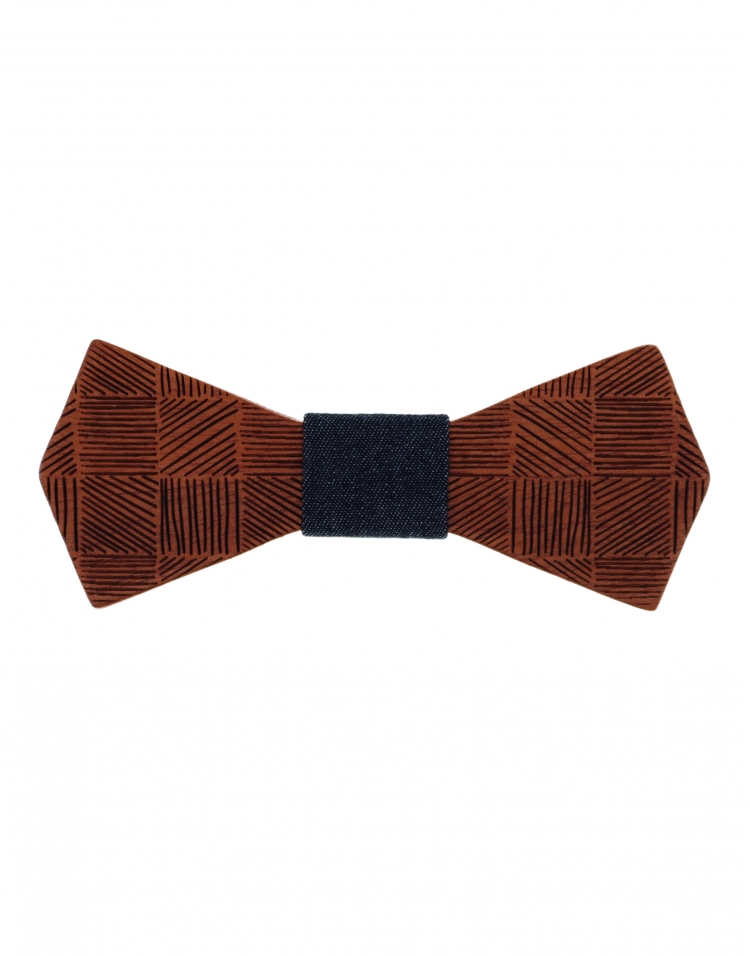 CUBA PADOUK - WOODEN BOW TIE