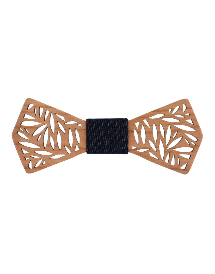 SEATTLE CHERRY - WOODEN BOW TIE